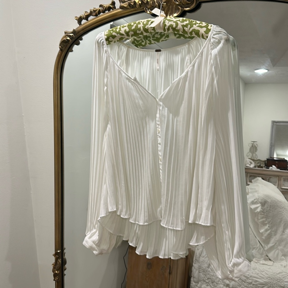 Free people pleated blouse